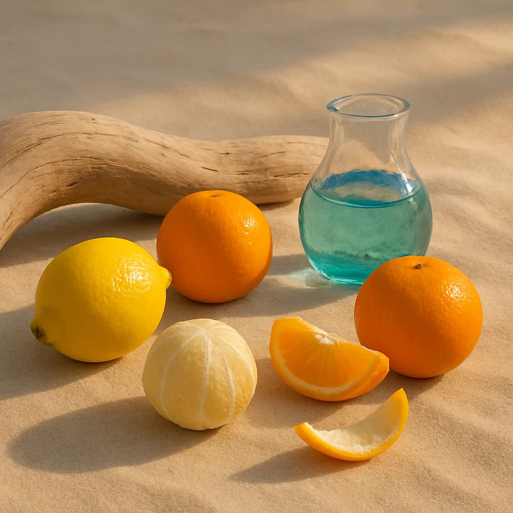 Sunlit Citrus: A Palette of Vibrance and Tranquility