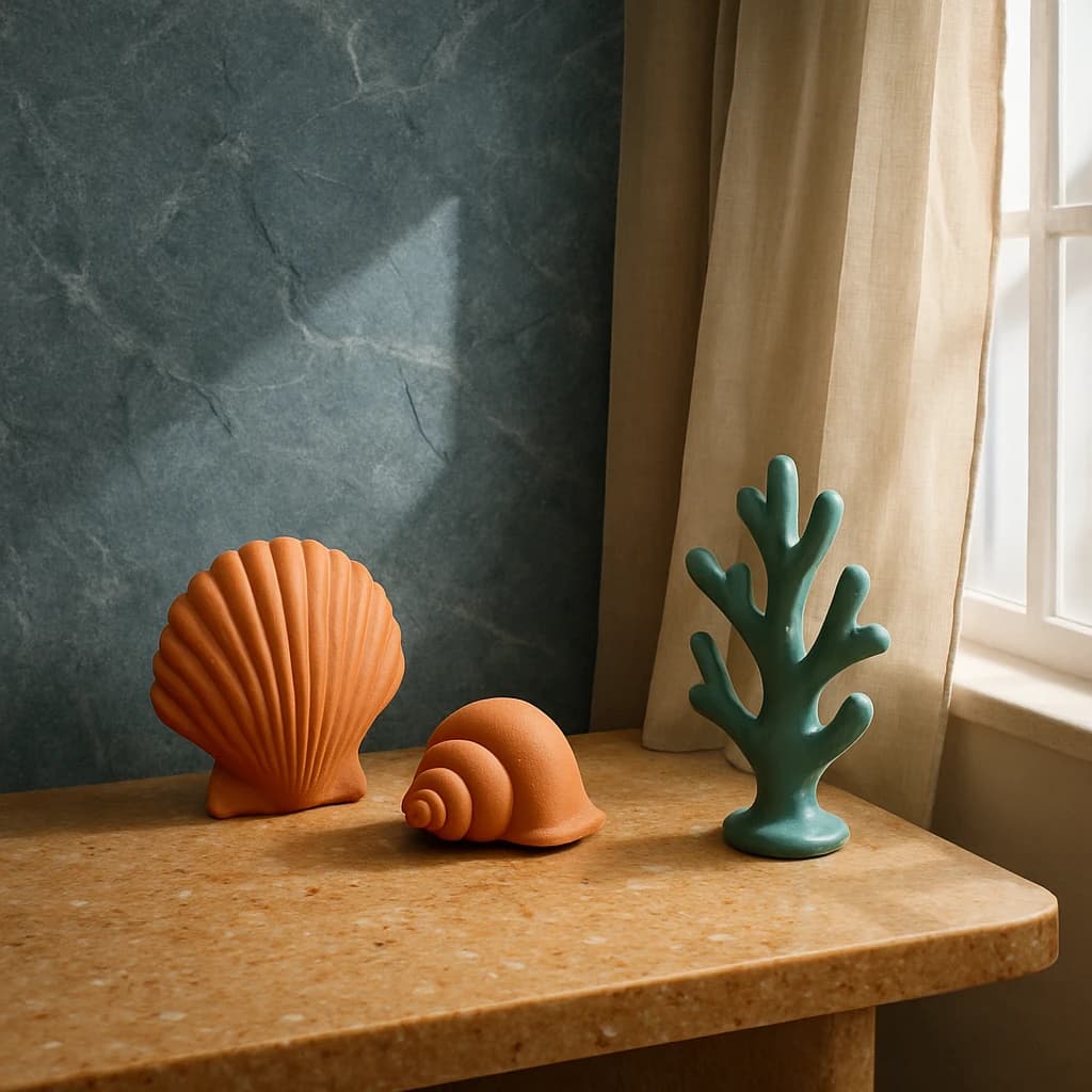 Coastal Retreat: A Palette of Calm and Warmth
